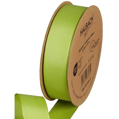 Halbach Seidenbänder Ruban gros grain de qualité supérieure Largeur : 25 mm Longueur : 25 m Ruban cadeau durable en polyester recyclé Idéal comme ruban Couleur : vert clair Halbach Seidenbänder Ruban gros grain de qualité supérieure Largeur : 25 mm Longueur : 25 m Ruban cadeau durable en polyester recyclé Idéal comme ruban Couleur : vert clair