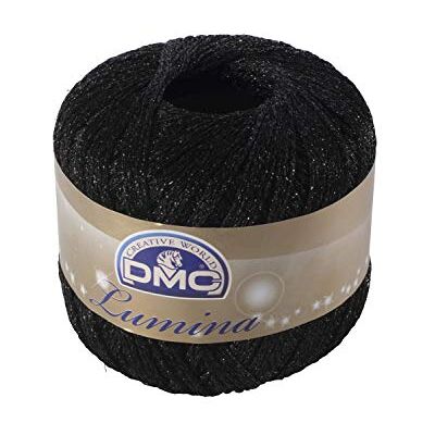 DMC Lumina Fil à crochet métallique Noir L310 DMC Lumina Fil à crochet métallique Noir L310