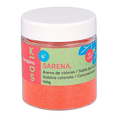 INNSPIRO Sable de couleur carmin 100 g, pour décoration et travaux manuels INNSPIRO Sable de couleur carmin 100 g, pour décoration et travaux manuels