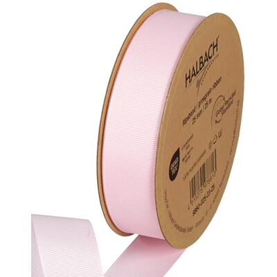 Halbach Seidenbänder Ruban gros-grain de qualité supérieure Largeur : 25 mm Longueur : 25 m Ruban cadeau durable en polyester recyclé Idéal comme ruban Couleur : rose pâle Halbach Seidenbänder Ruban gros-grain de qualité supérieure Largeur : 25 mm Longueur : 25 m Ruban cadeau durable en polyester recyclé Idéal comme ruban Couleur : rose pâle