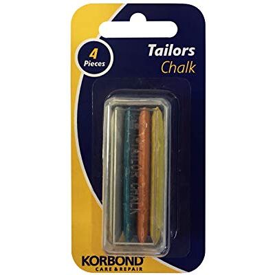 Korbond Pack de 4 Craies de Tailleur à l'Argile - Outils de Couture & Réparation Korbond Pack de 4 Craies de Tailleur à l'Argile - Outils de Couture & Réparation