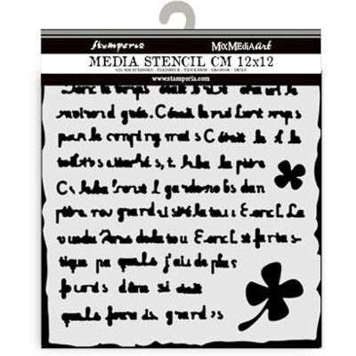 Stamperia - Pochoir Médias 12x12 Épaisseur 0,25mm Art Du Voyage Lettre Fait Main Stamperia - Pochoir Médias 12x12 Épaisseur 0,25mm Art Du Voyage Lettre Fait Main