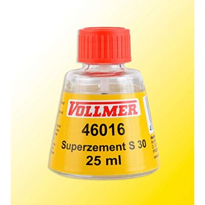 Kibri Vollmer 46016 Superciment complet S 30, 25 ml Kibri Vollmer 46016 Superciment complet S 30, 25 ml
