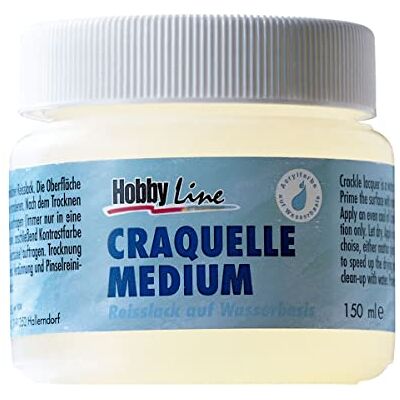 KREUL 79420-150 ML Craquelle Medium, Vernis à déchirer pour des Effets Anciens et la création d'un Look usé sur des Pots en Terre Cuite, des vases, des boîtes en Bois et des Cadres. KREUL 79420-150 ML Craquelle Medium, Vernis à déchirer pour des Effets Anciens et la création d'un Look usé sur des Pots en Terre Cuite, des vases, des boîtes en Bois et des Cadres.