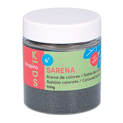 INNSPIRO Sable coloré étain 100 g, pour décoration et travaux manuels INNSPIRO Sable coloré étain 100 g, pour décoration et travaux manuels
