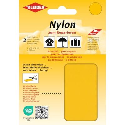 Kleiber + Patch Co.GmbH, 100% polyamide, jaune, env. 10 cm x 12 cm Kleiber + Patch Co.GmbH, 100% polyamide, jaune, env. 10 cm x 12 cm