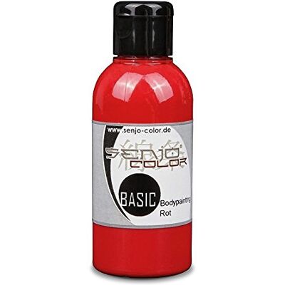 Senjo Color Body Painting Peinture 75ml Liquide Peinture du Corps Pour pinceaux et aérographe Fabriqué en Allemagne (Rouge) Senjo Color Body Painting Peinture 75ml Liquide Peinture du Corps Pour pinceaux et aérographe Fabriqué en Allemagne (Rouge)