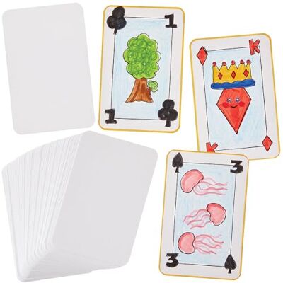 Baker Ross FN554 Cartes à jouer vierges Lot de 3, créez vos propres cartes à jouer, concevez votre propre jeu de cartes Baker Ross FN554 Cartes à jouer vierges Lot de 3, créez vos propres cartes à jouer, concevez votre propre jeu de cartes