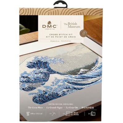 DMC Collection du Musée The Great Wave Kit de Broderie au Point de Croix 1 Ensemble DMC Collection du Musée The Great Wave Kit de Broderie au Point de Croix 1 Ensemble