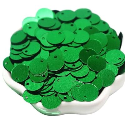 WEOKDFHA Paillettes en plastique grandes de 10, 15, 20, 25, 30 mm, en PVC, plates, rondes, en vrac, accessoires de couture, loisirs créatifs, accessoires pour vêtements pour loisirs créatifs (vert, 15 mm, 50 g WEOKDFHA Paillettes en plastique grandes de 10, 15, 20, 25, 30 mm, en PVC, plates, rondes, en vrac, accessoires de couture, loisirs créatifs, accessoires pour vêtements pour loisirs créatifs (vert, 15 mm, 50 g