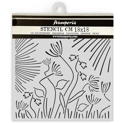 Stamperia Pochoir Forest Largeur : 18 cm Longueur : 18 cm Pour design créatif Accessoire de bricolage pour supports mixtes, scrapbooking, projets de bricolage, abstrait Stamperia Pochoir Forest Largeur : 18 cm Longueur : 18 cm Pour design créatif Accessoire de bricolage pour supports mixtes, scrapbooking, projets de bricolage, abstrait