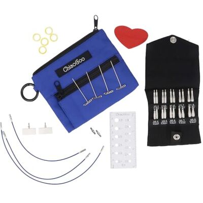 ChiaoGoo 7230S Set d'aiguilles à tricoter interchangeables Twist Short Combo 3,50-5,00 mm ChiaoGoo 7230S Set d'aiguilles à tricoter interchangeables Twist Short Combo 3,50-5,00 mm