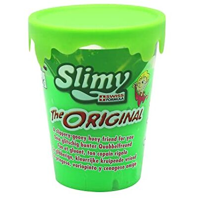 Slimy Gobelet original 80 g vert – Slime original, le classique parmi les masses de jeu, naturellement sûr et amusant pour les enfants, pâte à modeler élastique (jouet à partir de 3 ans) Slimy Gobelet original 80 g vert – Slime original, le classique parmi les masses de jeu, naturellement sûr et amusant pour les enfants, pâte à modeler élastique (jouet à partir de 3 ans)