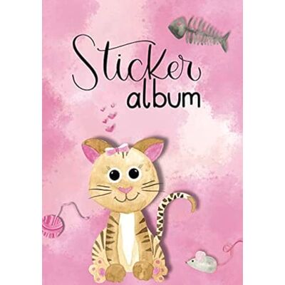 Avery 57794 Album d'autocollants avec motif chat et autocollants vierges, format A5, 16 pages Avery 57794 Album d'autocollants avec motif chat et autocollants vierges, format A5, 16 pages