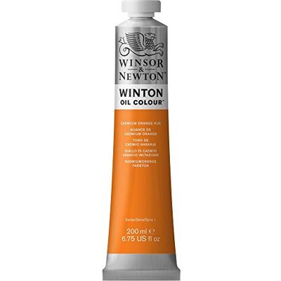 Winsor & Newton Winton Peinture à l'huile 200 ml – Teinte orange cadmium 1437090 Winsor & Newton Winton Peinture à l'huile 200 ml – Teinte orange cadmium 1437090
