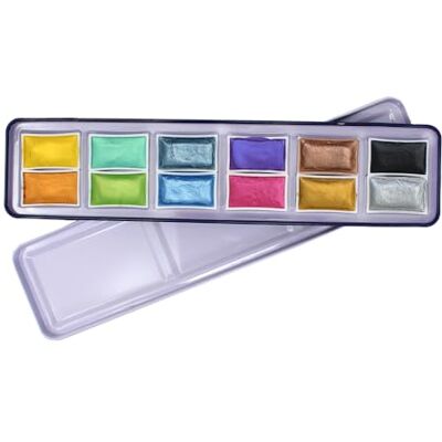 Artway Set d'aquarelle – Shimmer – 12 godets pleins Artway Set d'aquarelle – Shimmer – 12 godets pleins
