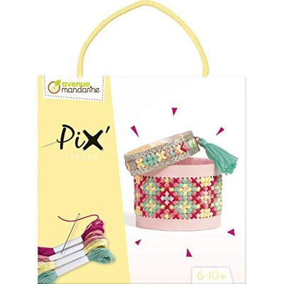 Avenue Mandarine Réf KC130C Creative Box Pix Tresor Kit Point de Croix Tout en Un Jaune 2 Bracelets à Créer Mode d'emploi Complet Convient aux enfants de 6 à 10 ans et plus Avenue Mandarine Réf KC130C Creative Box Pix Tresor Kit Point de Croix Tout en Un Jaune 2 Bracelets à Créer Mode d'emploi Complet Convient aux enfants de 6 à 10 ans et plus