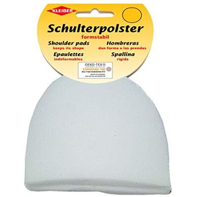 Kleiber 9.5 x 9 x 3.3 cm Coussin épaule/vêtement, Blanc Satin Kleiber 9.5 x 9 x 3.3 cm Coussin épaule/vêtement, Blanc Satin