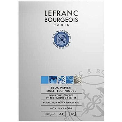 Lefranc Bourgeois Bloc papier A4 pour Gouache Extra-Fine Linel Lefranc Bourgeois Bloc papier A4 pour Gouache Extra-Fine Linel