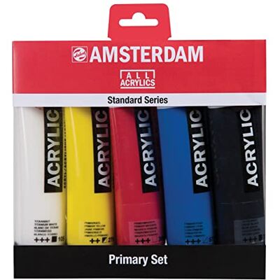 Amsterdam çmsterdam Lot de 5 flacons acrylique 120 ml Amsterdam çmsterdam Lot de 5 flacons acrylique 120 ml