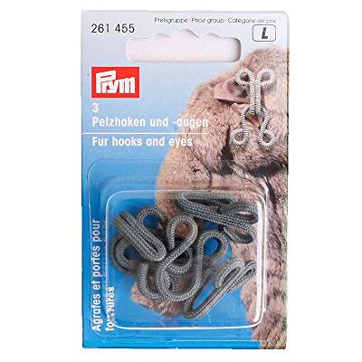 Prym _261455-1 Crochets et œillets en fourrure Gris Taille unique Prym _261455-1 Crochets et œillets en fourrure Gris Taille unique