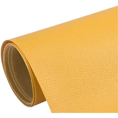 QAUUCP Patch autocollant en cuir Max 250 x 137 cm Pour réparation de canapé, tables, chaises, autocollants, 1 rouleau Fix Mend, peau de cuir synthétique (jaune, 200 x 137 cm) QAUUCP Patch autocollant en cuir Max 250 x 137 cm Pour réparation de canapé, tables, chaises, autocollants, 1 rouleau Fix Mend, peau de cuir synthétique (jaune, 200 x 137 cm)