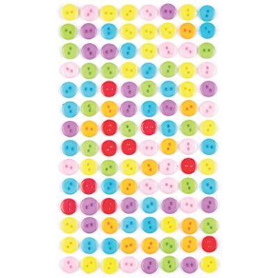 Baker Ross Lot de 112 boutons colorés à coller pour toutes sortes de travaux manuels pour enfants Baker Ross Lot de 112 boutons colorés à coller pour toutes sortes de travaux manuels pour enfants
