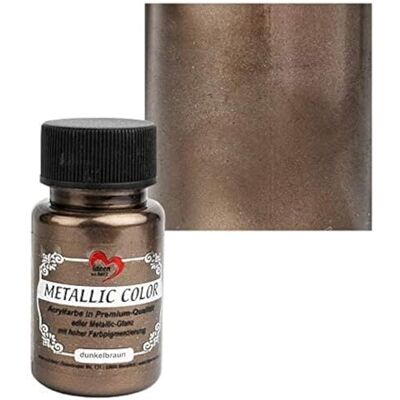 Ideen mit Herz – Couleur métallique – Couleur acrylique de qualité supérieure – Avec brillance métallique raffinée et pigmentation de couleur élevée – 50 ml Ideen mit Herz – Couleur métallique – Couleur acrylique de qualité supérieure – Avec brillance métallique raffinée et pigmentation de couleur élevée – 50 ml