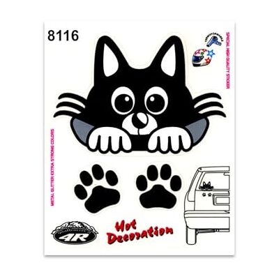 4R Quattroerre.it 8116 Sticker Chat Zampette, 14 x 16 cm 4R Quattroerre.it 8116 Sticker Chat Zampette, 14 x 16 cm
