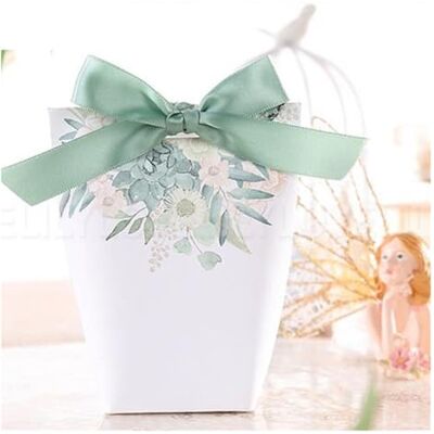 HSNJKLF Lot de 50 boîtes à bonbons de mariage Fleurs vertes Boîtes à bonbons Boîte cadeau pour fête Trois motifs HSNJKLF Lot de 50 boîtes à bonbons de mariage Fleurs vertes Boîtes à bonbons Boîte cadeau pour fête Trois motifs