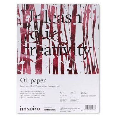 INNSPIRO Bloc de papier à l'huile A3 10 pages 280 g. INNSPIRO Bloc de papier à l'huile A3 10 pages 280 g.