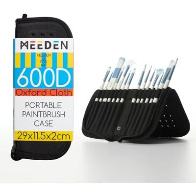 MEEDEN Étui vide pour pinceaux de peinture, 29 x 11,5 cm, avec fermeture éclair, sac d'organisation et de rangement pour pinceaux d'artiste (pinceaux non inclus) MEEDEN Étui vide pour pinceaux de peinture, 29 x 11,5 cm, avec fermeture éclair, sac d'organisation et de rangement pour pinceaux d'artiste (pinceaux non inclus)