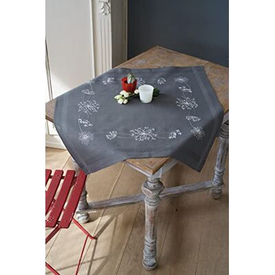 Vervaco Kit Broderie Pré-Imprimé Nappe FLEURS BLANCHES Complet Set DIY Adulte Decoration Table Manuelle Loisir Créatif Cadeau Femmeca. 80 x 80 cm Embroidery Patron Vervaco Kit Broderie Pré-Imprimé Nappe FLEURS BLANCHES Complet Set DIY Adulte Decoration Table Manuelle Loisir Créatif Cadeau Femmeca. 80 x 80 cm Embroidery Patron