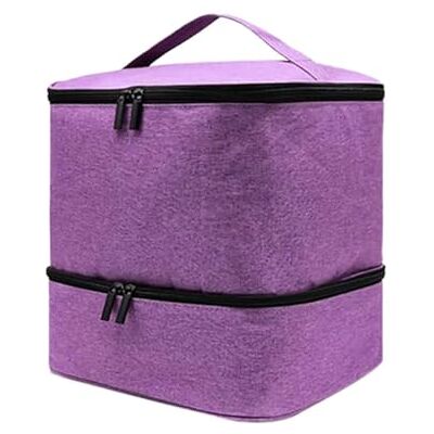 GHHZML Boîte de rangement en métal avec fermeture éclair pour vernis à ongles, lampe à ongles et kit de manucure, 1 couleur, One Size GHHZML Boîte de rangement en métal avec fermeture éclair pour vernis à ongles, lampe à ongles et kit de manucure, 1 couleur, One Size