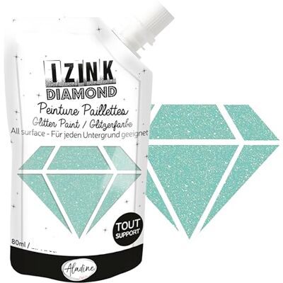 Aladine Izink Diamond Peinture Pailletée Ultra Concentrée en Paillettes Décoration Tout Support DIY et Loisirs Créatifs Made in France Gourde Souple 80 ml Vert Pastel Aladine Izink Diamond Peinture Pailletée Ultra Concentrée en Paillettes Décoration Tout Support DIY et Loisirs Créatifs Made in France Gourde Souple 80 ml Vert Pastel