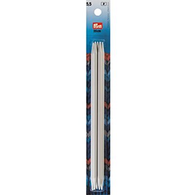 Prym KST 218643 Aiguilles à tricoter à bout en plastique 20 cm 5,50 mm Gris 5,5 mm Prym KST 218643 Aiguilles à tricoter à bout en plastique 20 cm 5,50 mm Gris 5,5 mm