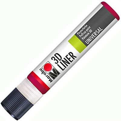 Marabu Pochoir Motif 638 25 ML 3D Premium, Rouge Rubis Marabu Pochoir Motif 638 25 ML 3D Premium, Rouge Rubis