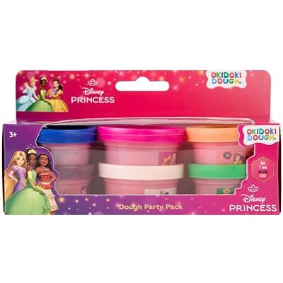 Disney Princess Kit de pâte à modeler Okidoki Dough Party Pack avec 6 couleurs Pâte à modeler pour enfants à partir de 3 ans Kit de pâte à modeler créatif pour filles Avec Vaiana, Cendrillon Disney Princess Kit de pâte à modeler Okidoki Dough Party Pack avec 6 couleurs Pâte à modeler pour enfants à partir de 3 ans Kit de pâte à modeler créatif pour filles Avec Vaiana, Cendrillon