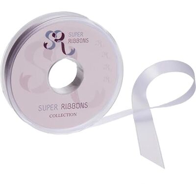 SUPER RIBBONS SR SUPER RUBBONS®™ Bobine complète de ruban de satin double face de 6 mm, 20 mètres sur bobine – Blanc SUPER RIBBONS SR SUPER RUBBONS®™ Bobine complète de ruban de satin double face de 6 mm, 20 mètres sur bobine – Blanc