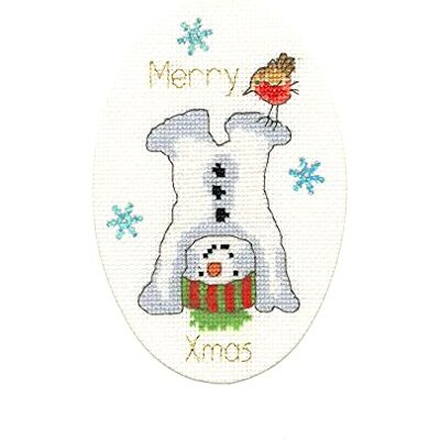 Bothy Threads Kit de broderie au point de croix Motif Frosty Fun Bothy Threads Kit de broderie au point de croix Motif Frosty Fun