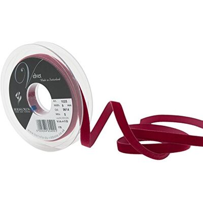 Berisfords Ruban en Velours, Velours, Rouge foncé, 10.2 x 1.5 x 10.2 cm Berisfords Ruban en Velours, Velours, Rouge foncé, 10.2 x 1.5 x 10.2 cm