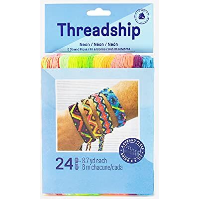 DMC Prism-Neon Prism Lot de 24 fils dentaires 6 brins 8 m Néon DMC Prism-Neon Prism Lot de 24 fils dentaires 6 brins 8 m Néon