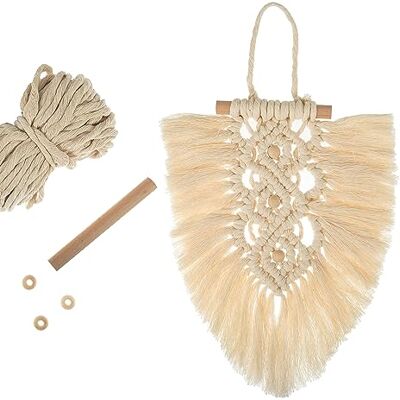 Trimits Faites votre propre kit macramé, plume naturelle Trimits Faites votre propre kit macramé, plume naturelle