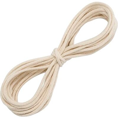 AERZETIX C67821 Cordelière de Decoration 5 mètres x 3 mm en Coton Couleur écru AERZETIX C67821 Cordelière de Decoration 5 mètres x 3 mm en Coton Couleur écru