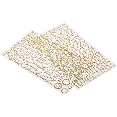 Artemio 300 Lettres De L'alphabet Adhésives Paillettées Dorees 11004047 14 x 0,2 x 24,5 cm Artemio 300 Lettres De L'alphabet Adhésives Paillettées Dorees 11004047 14 x 0,2 x 24,5 cm