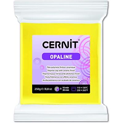 Cernit PÂTE POLYMÈRE OPALINE 250 G JAUNE PRIMAIRE Cernit PÂTE POLYMÈRE OPALINE 250 G JAUNE PRIMAIRE