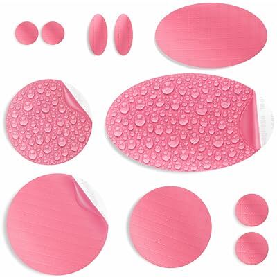 aZengear Patchs de réparation de doudoune Prédécoupés, autocollants, imperméables, résistants aux déchirures en nylon pour fixer des trous dans les vêtements (11 pièces, Rose) aZengear Patchs de réparation de doudoune Prédécoupés, autocollants, imperméables, résistants aux déchirures en nylon pour fixer des trous dans les vêtements (11 pièces, Rose)