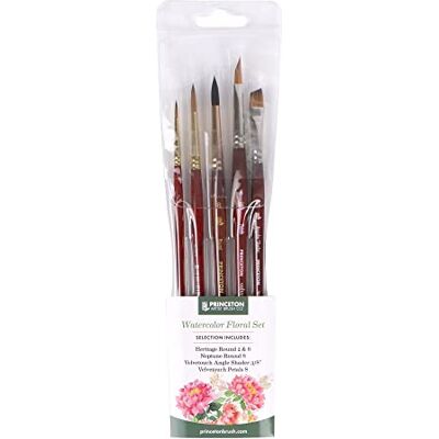 Ensemble de Pinceaux Aquarelle Écologiques Princeton PFLORALSET1 - Set de Pinceaux Ensemble de Pinceaux Aquarelle Écologiques Princeton PFLORALSET1 - Set de Pinceaux