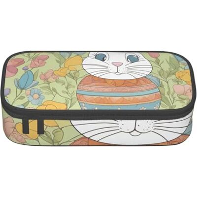 BGSHJVF Trousse à crayons haute capacité en tissu Oxford avec motif lapin de Pâques Plusieurs compartiments Design élégant BGSHJVF Trousse à crayons haute capacité en tissu Oxford avec motif lapin de Pâques Plusieurs compartiments Design élégant