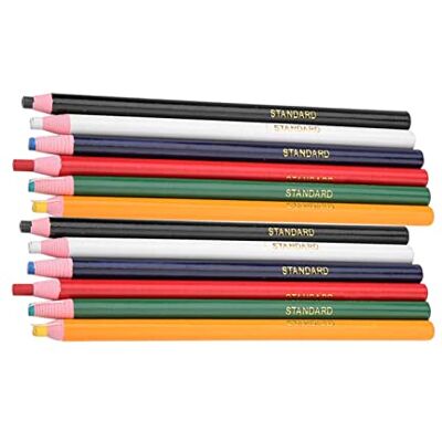 Hztyyier Crayon Couture Marqueurs Craie Effa?ables pour Patrons de Couture, 6 Couleurs, 12 Pièces Hztyyier Crayon Couture Marqueurs Craie Effa?ables pour Patrons de Couture, 6 Couleurs, 12 Pièces